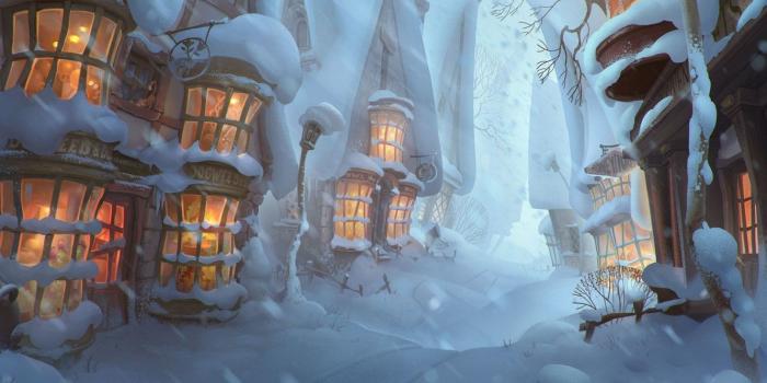 1332x850 Wallpaper winter, snow, mood, beauty, art, town, Yelizaveta Lebedeva