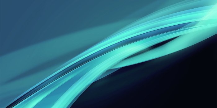 1920x1080 Teal and cyan wallpaper, digital art, abstract, waveforms, simple HD