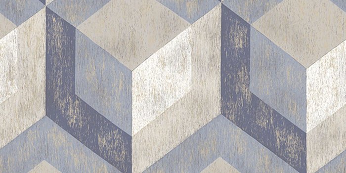 1257x1280 Rustic Wood Tile Blue Geometric Wallpaper