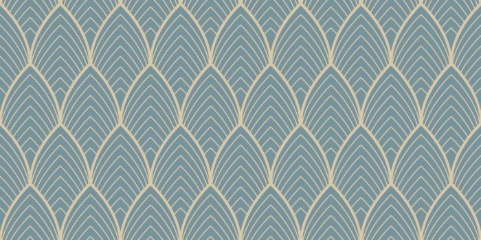 1000x1000 Bercy Geometric Wallpaper, Teal and Gold