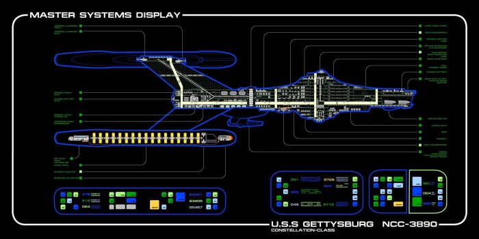 2560x1440 Master system display screenshot, Star Trek, spaceship, LCARS HD