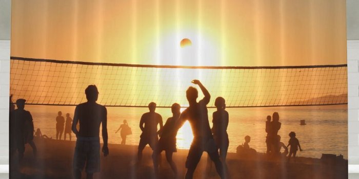 1000x1000 Amazon.com: Jfiugjboihdf Volleyball Wallpaper Shower Curtain