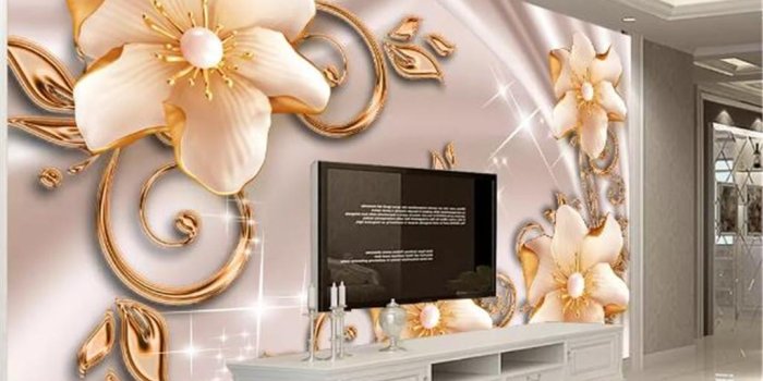 1024x886 Custom Photo Wallpaper 3d Luxury Rich Jewelry Pearl Flower Open 3D Living  Room TV Background Bound Wall Painting Wallpaper