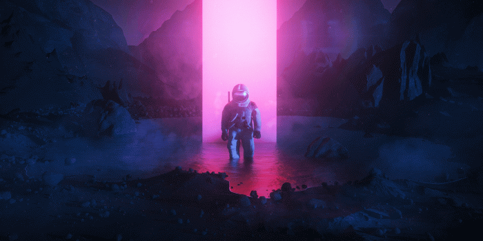 1920x1080 Purple Astronaut : wallpapers