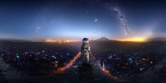 2560x1440 Astronaut X 2 HD wallpaper