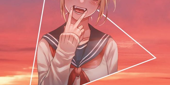 728x1282 HD wallpaper: anime, picture-in-picture, anime girls, Himiko Toga