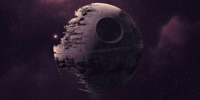 794x1585 Lonely Death Star iPhone XS wallpaper : iphonexwallpapers