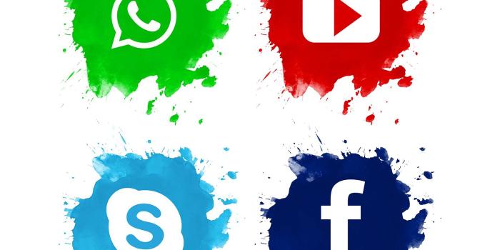 1500x1500 Buy Beautiful Social Media Icon Set Design Wallpaper Online in India