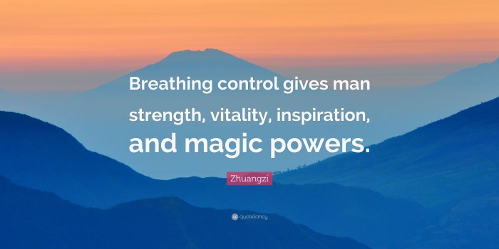 3840x2160 Zhuangzi Quote: “Breathing control gives man strength, vitality