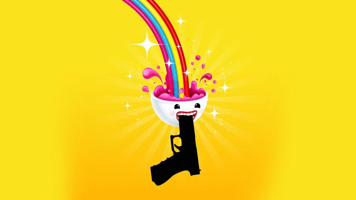 1244x700 Minimalistic funny suicide brain rainbows wallpaper | 1920x1080