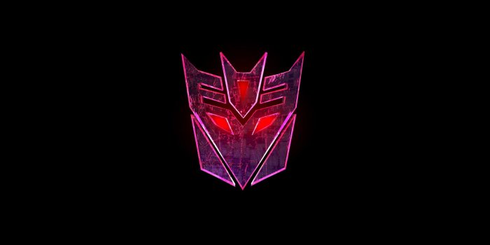 1920x1200 HD wallpaper: Transformers Decepticon logo, Decepticons, illuminated