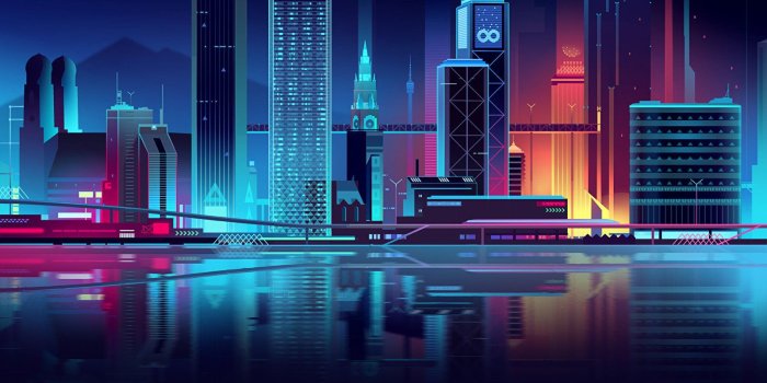 1600x900 Minimalist Cities by Romain Trystram (zip in comments) [1920x1080+]