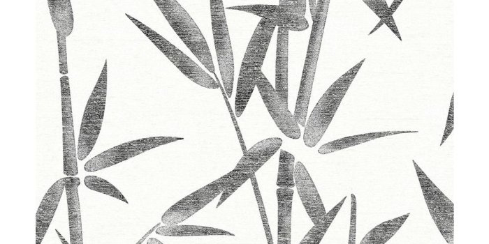 1000x1000 56.4 sq. ft. Catasetum Black Bamboo Wallpaper