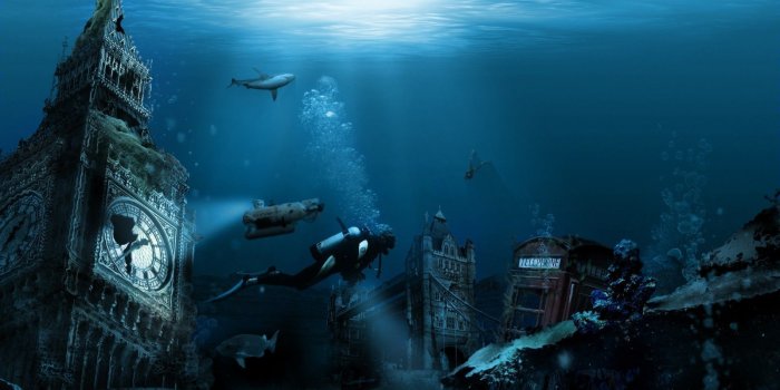 1600x900 35+ Underwater City Wallpapers - Download at WallpaperBro