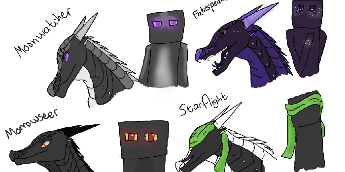 1230x711 NightWings as Endermen - Enderman Photo (37916481) - Fanpop