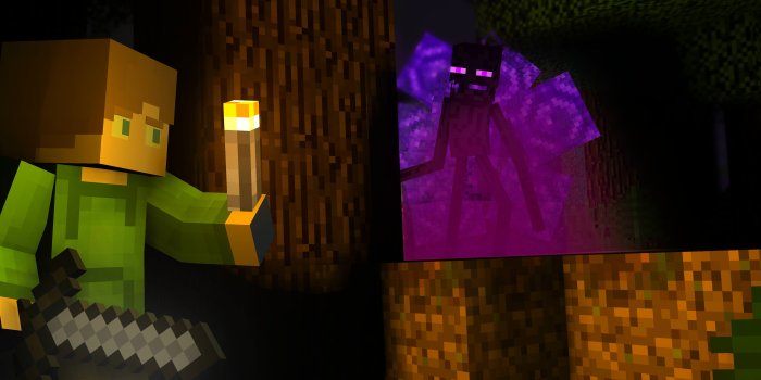 5120x2160 Enderman [Wallpaper] - Wallpapers and art - Mine-imator forums