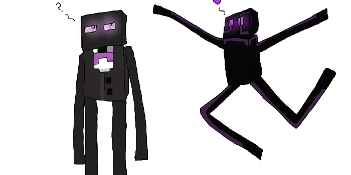 1231x711 Purple and Bart - Enderman Fan Art (37929052) - Fanpop