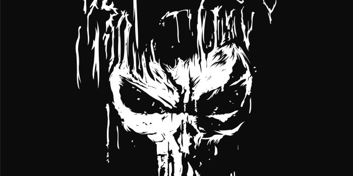 1920x2714 The Punisher Amazing B&W Illustration by Karen Luquez #4475