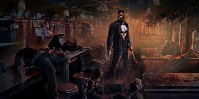 1332x850 Wallpaper weapons, blood, skull, art, cafe, axe, corpses, sleeve