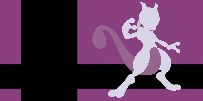 1920x1080 ArtStation - Super Smash Bros Ultimate Wallpaper - Mewtwo Minimalist
