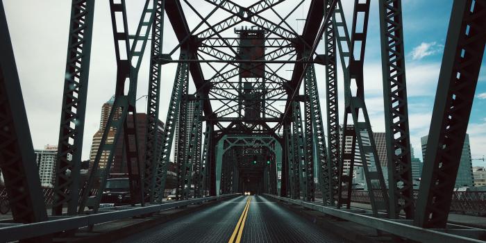 3840x2400 Download wallpaper 3840x2400 bridge, construction, road 4k ultra hd