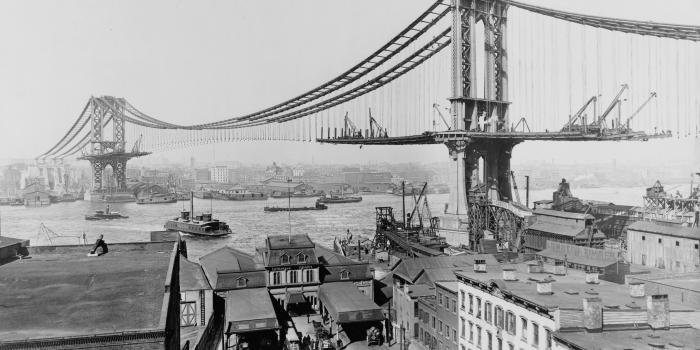 2560x1600 Manhattan Bridge Construction HD Wallpaper | Background Image