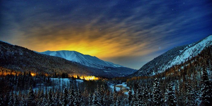1920x1200 Winter nights in Alaska Wallpaper Full HD ID:309