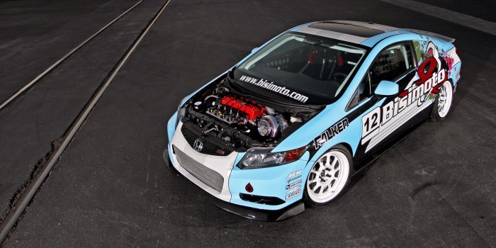1920x1080 Exclusive Content: Bisimoto's 1004HP 2012 Civic from Total Honda
