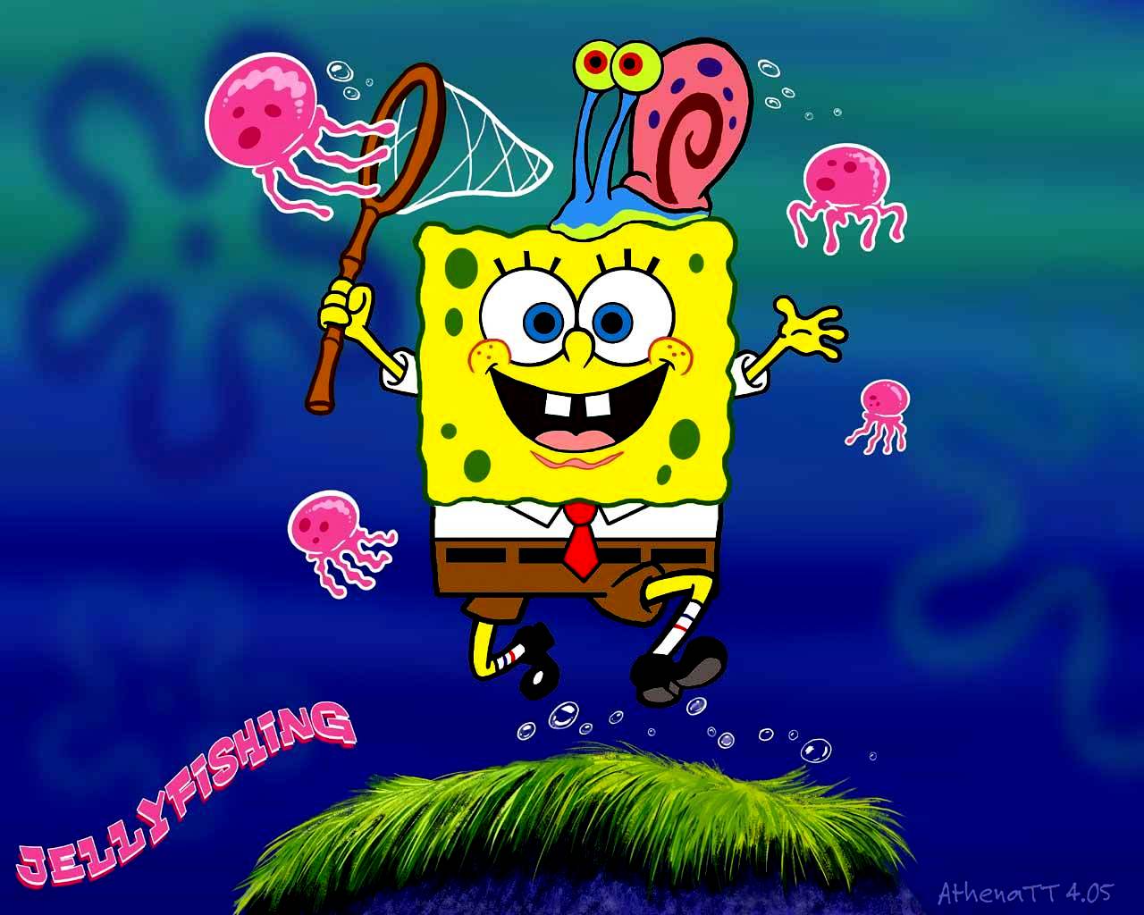 1280x1024 Spongebob and Gary wallpaper - Spongebob Squarepants Wallpaper