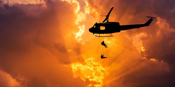 5296x3536 Wallpaper Army, Rappelling, Helicopter, Silhouette, Soldiers, 5K