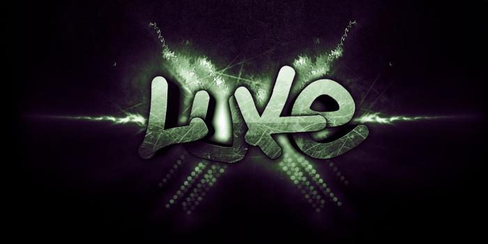 1280x720 Luke text wallpaper