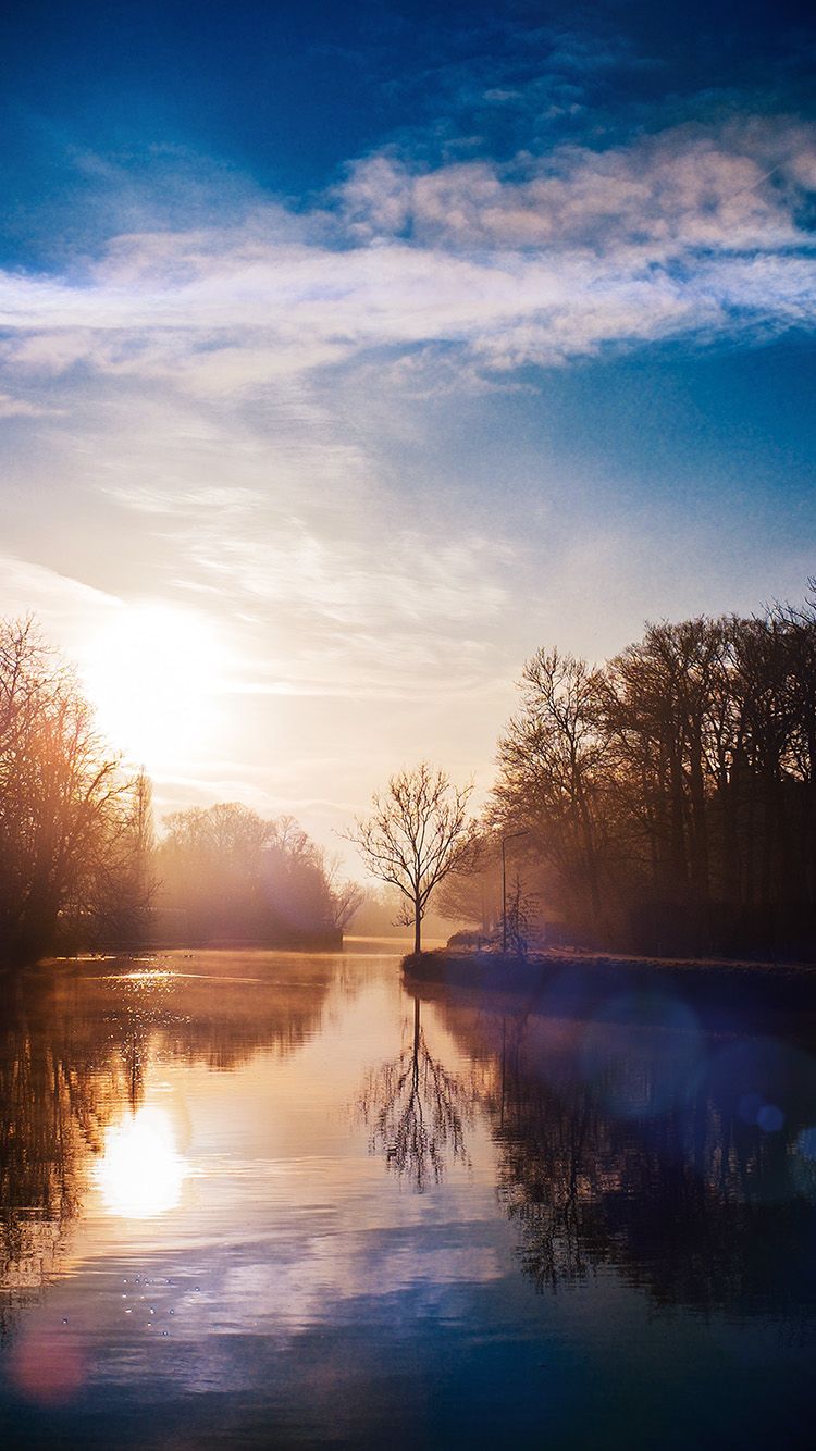 750x1334 FreeiOS8.com | iPhone wallpaper | mw65-lake-calm-tree-mountain-sunny