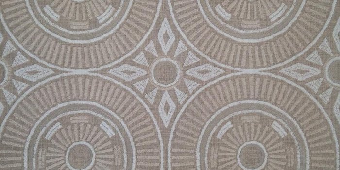 1000x1000 Aztec Wallpaper Circular Modern Lined Textured Embossed Beige Cream