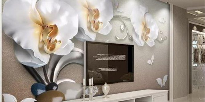 1024x1013 Phone 3d Wallpaper 3d Luxury Gold Jewel Phalaenopsis Living Room Bedroom  Background Wall Decoration Mural Wallpaper