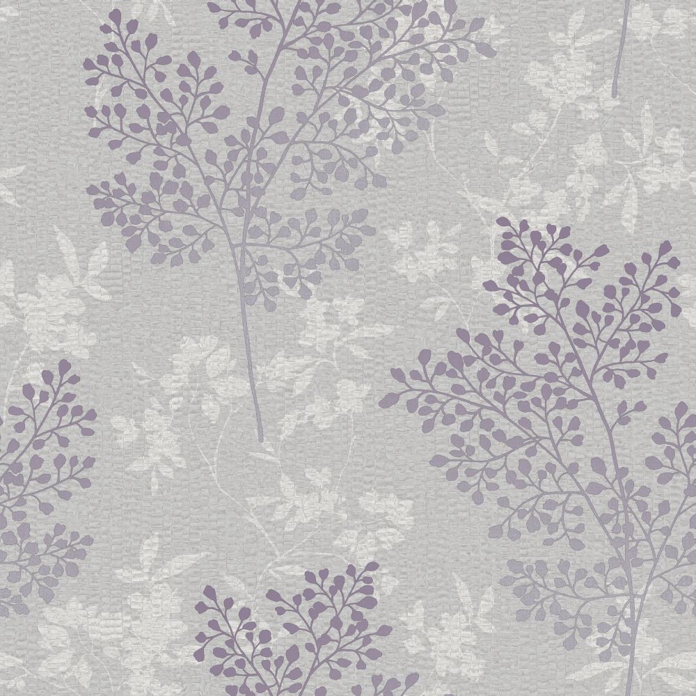 1000x1000 Parkland by Arthouse - Grey / Mauve - Wallpaper - 698004