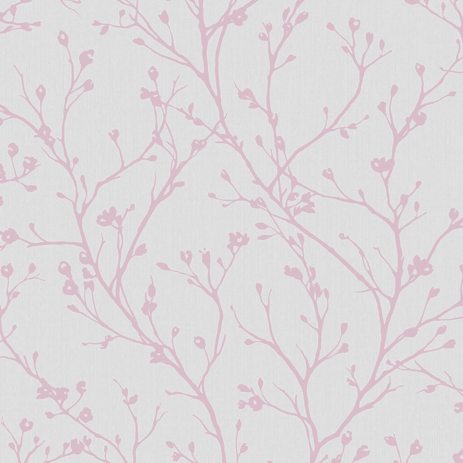 4000x4000 Fine décor Laurel Mauve Floral Wallpaper | Departments | DIY at B&Q