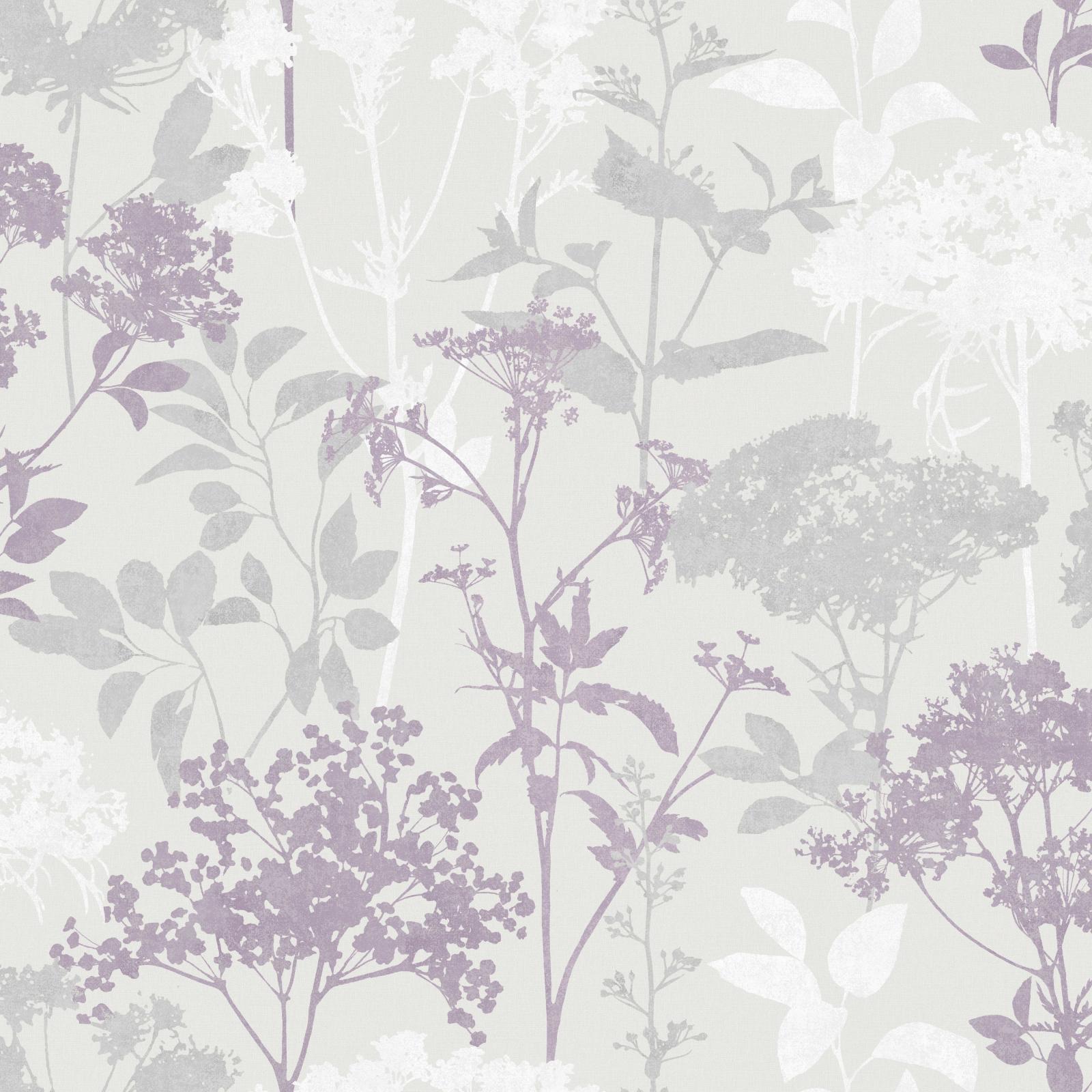 4000x4000 Fine décor Meadow Mauve Floral Wallpaper | Departments | DIY at B&Q