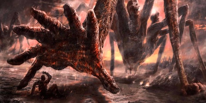 1920x1080 Giant monster illustration HD wallpaper | Wallpaper Flare