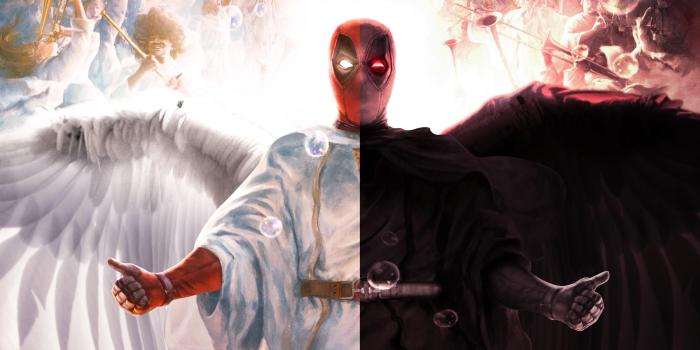 3373x1897 Deadpool Devil And Angel, HD Superheroes, 4k Wallpapers, Images