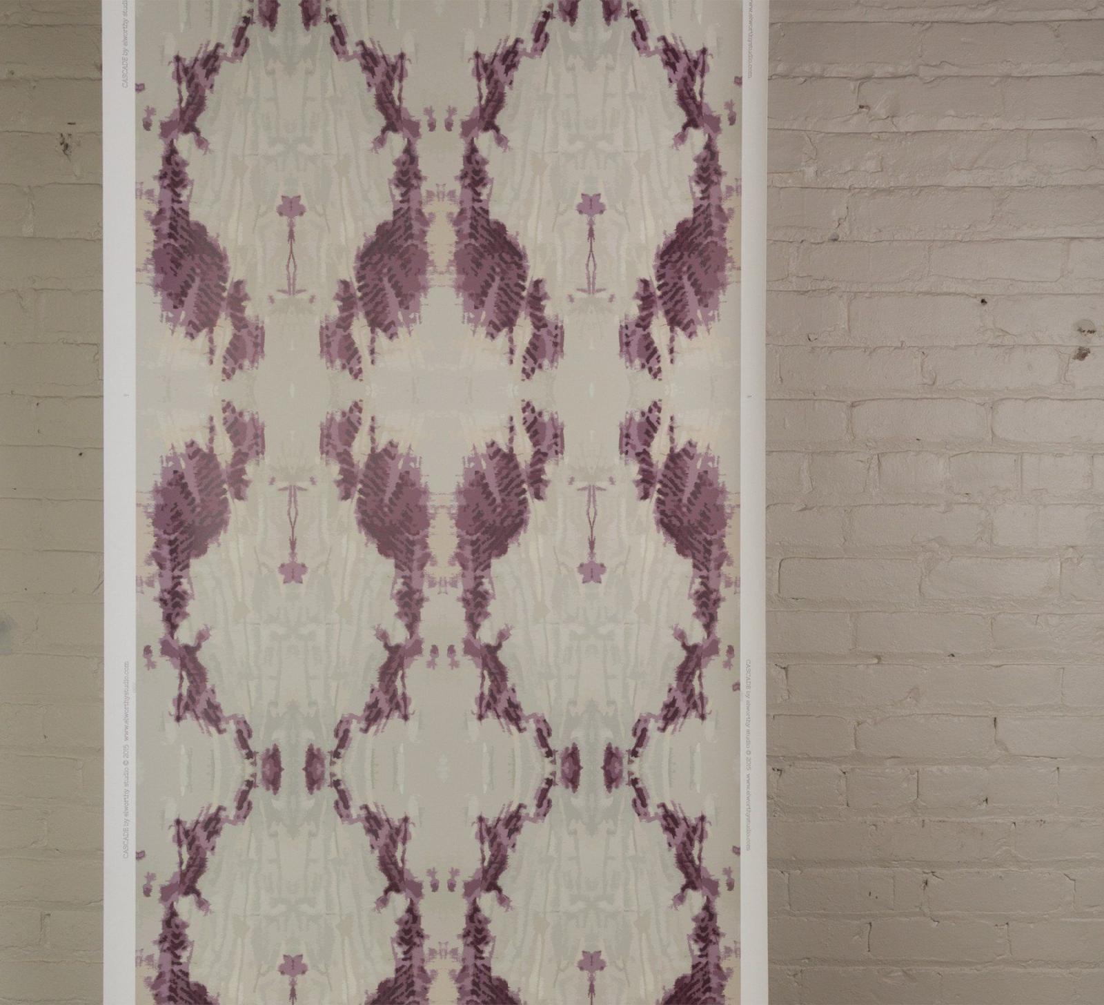 1800x1639 Cascade (Mauve) Wallpaper