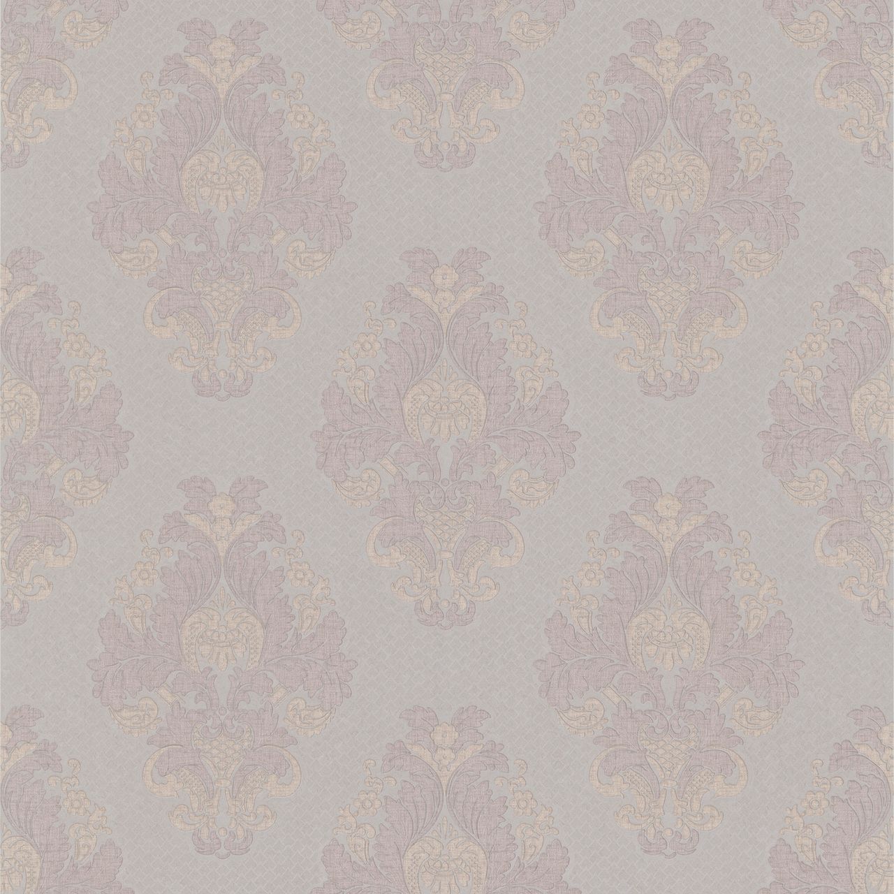 1280x1280 Simply Satin VI Bromley Satin Damask Mauve Wallpaper 990-65013