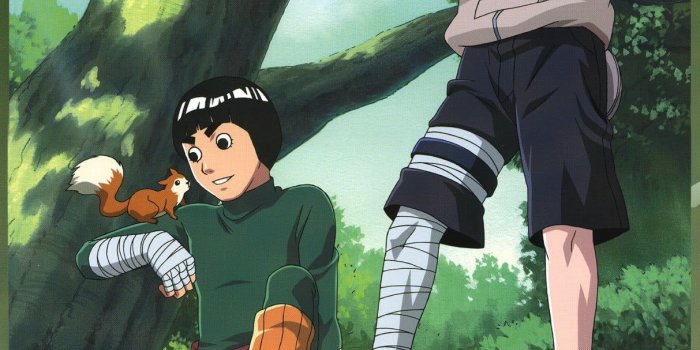 1213x1800 Men's black crew-neck shirt, Naruto Shippuuden, Rock Lee, Hyuuga