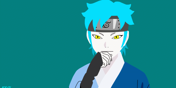 7680x4320 5086821 Yellow Eyes, Minimalist, Blue Hair, Mitsuki (Naruto), Boruto