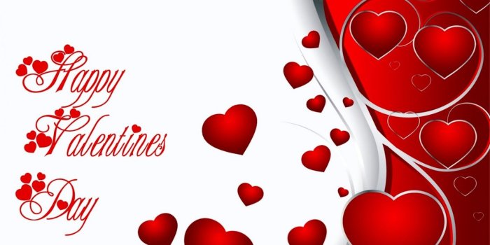 1600x835 Lovely Hearts Valentine Day Wallpaper | Wallpapers Colorful