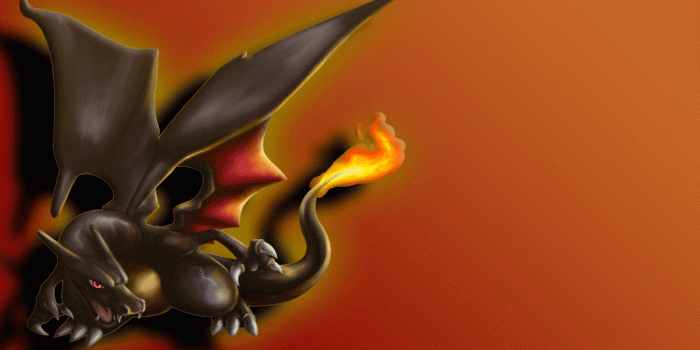 1366x768 Shiny Charizard Wallpaper