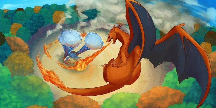 1920x1080 Blastoise and Charizard - Pokemon wallpaper - Anime wallpapers - #16012