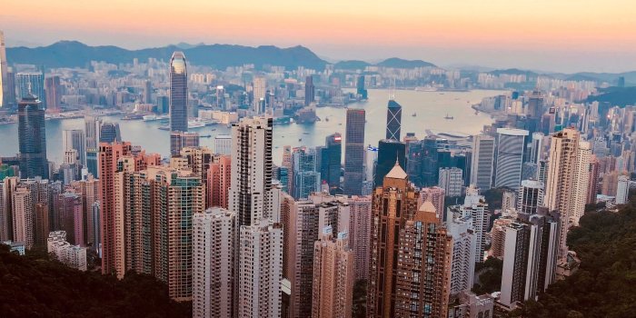 1920x1080 Hong Kong City Skyscrapers Aerial View Wallpaper - Wallpaper Stream