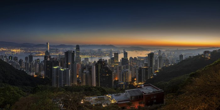 3840x2160 Hong Kong at sunrise [4K] : wallpapers