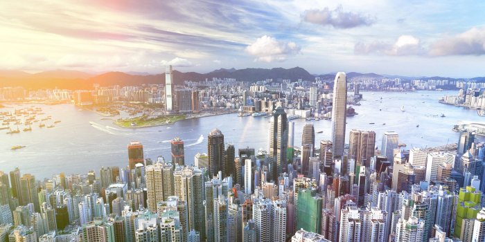 2560x1600 Daily Wallpaper: Sunset in Hong Kong, China | I Like To Waste My Time