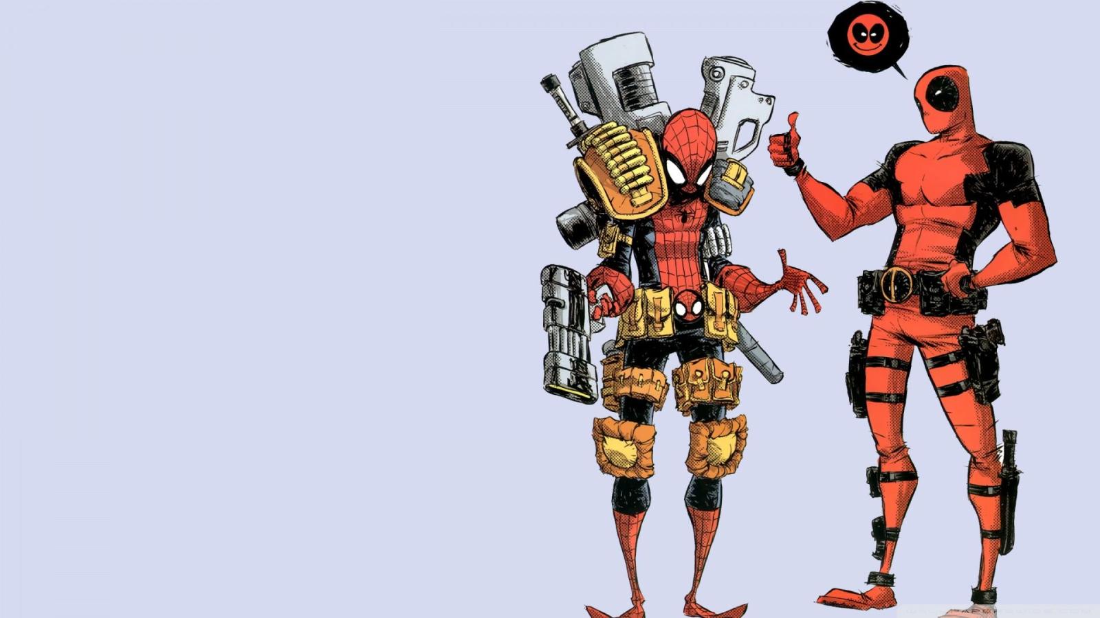1920x1080 48+] Deadpool and Spider Man Wallpapers on WallpaperSafari